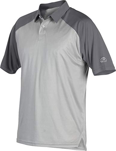 Rawlings Men's Standard Colorsync Polo, Grey/Graphite, Small