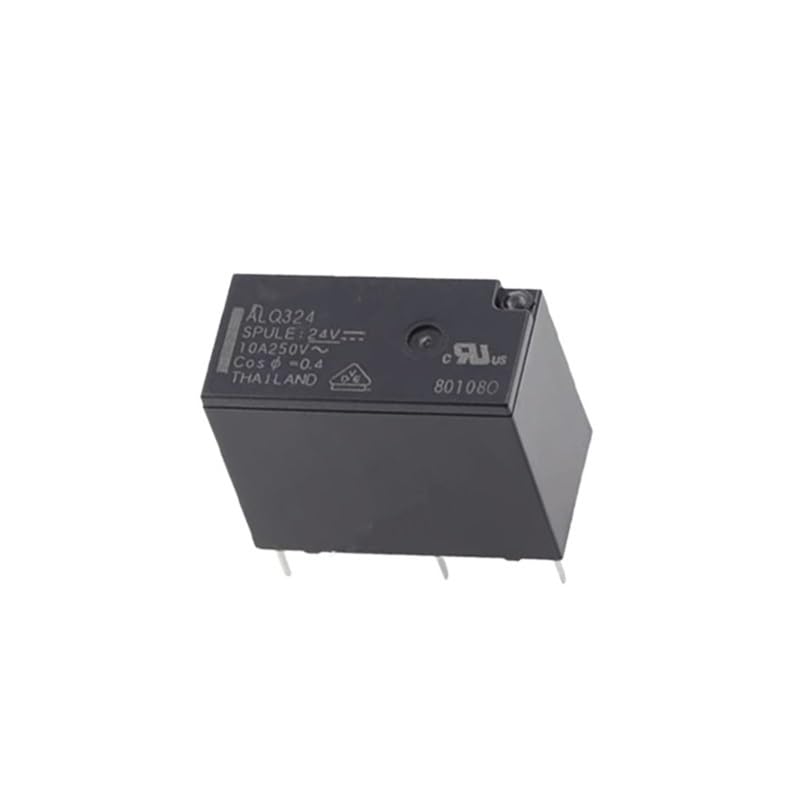 POWTAXBJGD ALQ305 ALQ312 ALQ324 5V 12V 24VDC 10A 4-pin One Group Usually Open Power Relay(5PCS ALQ324)