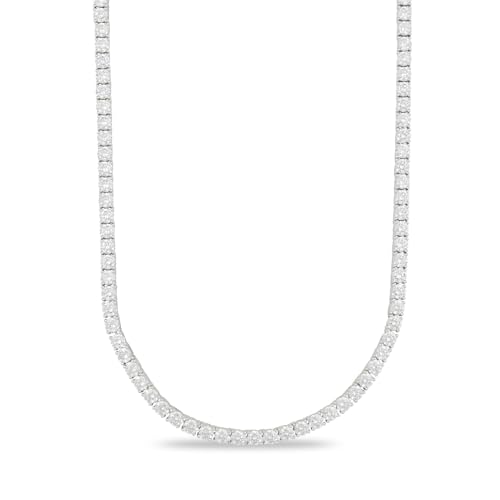 GLD Round Cut Tennis Necklace - 5MM, 26