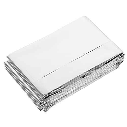 NULYLU Outdoor Emergency Blanket Thermal Insulation Reflective Aluminum Foil Portable Camping Blanket First Aid Kit Survival Gear