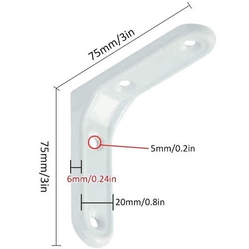Staffe Per Mensole Amig - Angoli In Acciaio Per Ripiani, Bianco, 150x115 Mm, Portata 90 Kg - Foto 3