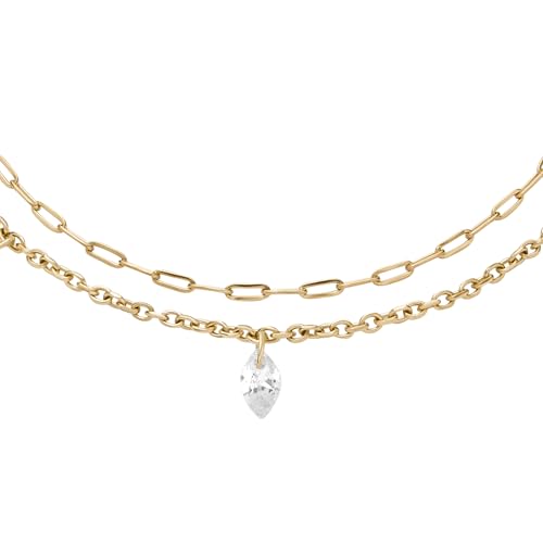 Image of Fossil Women's Stainless Steel Chain Bracelet