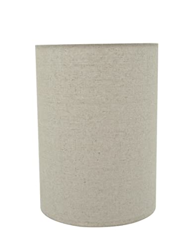 Image of Aspen Creative 31260A Transitional Drum (Cylinder) Shaped Spider Construction Lamp Shade in Light Grey 8 inch wide (8 inch x 8 inch x 11 inch)