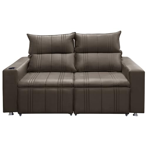 Sofá Retrátil e Reclinável Madri 2L. 160cm C/Molas - Veludo