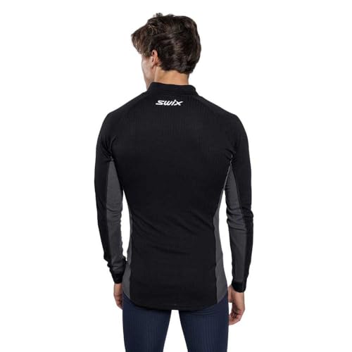 Swix Men's Racex Classic Half Zip Long Sleeve Quick-Drying Stretch Slim Fit Baselayer Top2