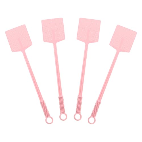 Matamoscas para el hogar ideal en terrazas y exteriores de plástico rosa 2