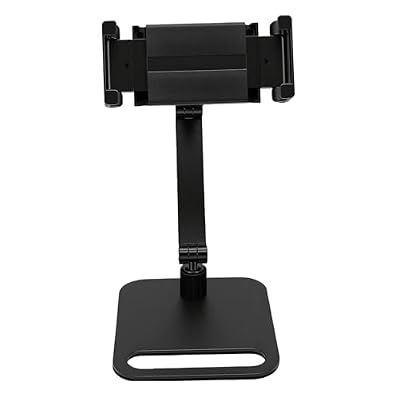 Serounder Portable Monitor Stand, Adjustable Arm Desktop Tablet Holder with 360 Degree Rotation, Monitor Mount Clamp for Desk, Non Slip Base (Rod Clip)