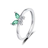 Bague papillon exquise et ravissante ---- Surprenez votre fille avec une bague papillon Grow Through It ! Cette bague et ludique est le cadeau parfait pour lui montrer à quel point vous tenez à elle. Anneaux réglables en forme de nœud en cristal coloré et ouvert ---- Cette bague présente un superbe papillon en diamant vert avec des pierres de zircon étincelantes au centre du papillon, grandissant à travers tout est une question de hauts et de bas. Vous devez être comme le papillon, luttant