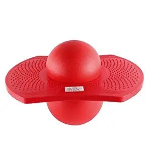 UJEAVETTE Kids Indoor & Outdoor Space Hopper Balance Board Jumping Bouncy Pogo Ball Playground Sports Exercise Fitness Toy- Red|Exercise Equipment For Home|Exercise Equipment|Belly FatExercise Equipment|Exercise Equipment For Home Gym|Exercise Equipment For Home Workout|Exercise Equipment For Kids|Exercise Equipment For Women|WristExercise Equipment|Exercise Equipment For Men