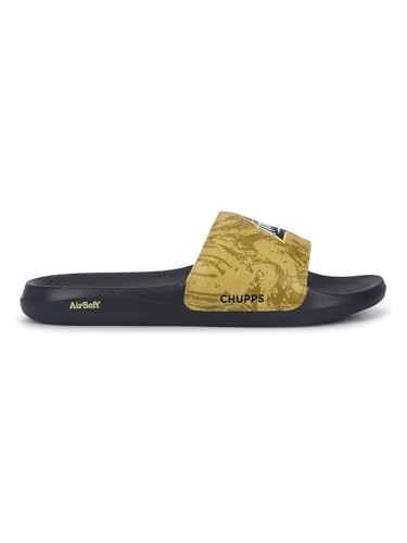 Image of CHUPPS Gt Hero Navy Drift Orthopedic Slippers | Soft Footpharma Footbed | Breathable Ventilation Holes | Lightweight Flip Flops | Anti-Skid Chappals for Everyday For Mens
