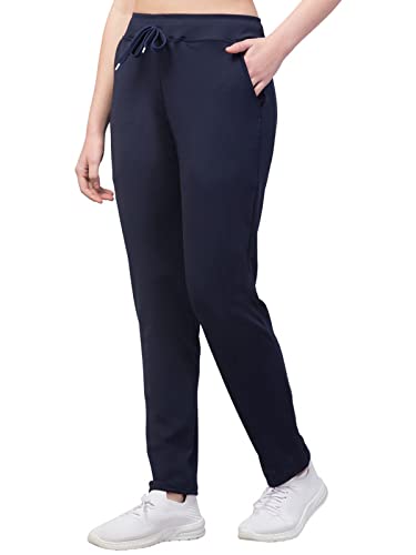 bluecon Women's Athletic Running Trackpants with Side Pockets Plazo Pants Open Bottom Straight Leg-picture-35