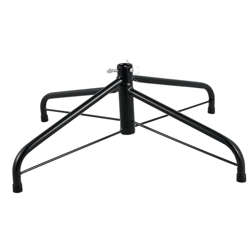 iplusmile pie de arbol de Navidad Base de árbol de Navidad Artificial Largo Soportes de árboles Negro