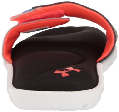 Under Armour Boy's Ignite Vi Slide Sandal, Black (002)/Beta, 7 Big Kid #TOP2