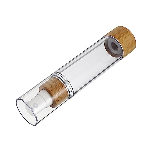 Ipetboom Botella de Spray de Vacío de Bambú Dosificador de Perfume Reutilizable Ligera y Portátil para Viaje y Diario