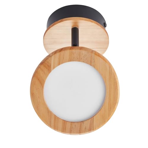 LED Proyector, foco 'Manel' (Tradicional) en Marrón hecho de Metal e.o. para Salón & Comedor (1 llama,) de Lindby | foco empotrado, lámpara de techo, lámpara de pared