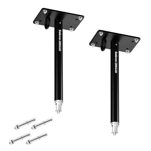 Selens 2 Pack Camera Ceiling Mount, 11" Wall Mount Bracket with 1/4" Universal Adapter for Video Light, Ring Light, Softbox, Reflector, Led Light