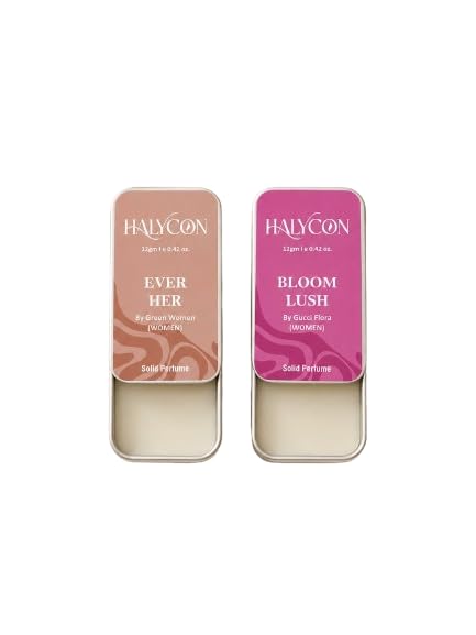 Solid Perfume Balm for Men & Women | Pack of 2 | Bloom Lush & Ever Her | Long Lasting Alcohol-Free Vegan Fragrance | Paraben-Free | Easy to Apply-picture-39