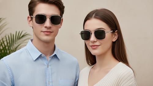 Image of Dervin UV Protected Square Sunglasses for Men and Women