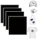 DHER Sublimation Papier Sublimationstintenblatt Vorgedrucktes Sublimation Papier 4er-Pack Infusible-Transfer-Tintenpapier, Infusible-Transferpapier, Infusible Transfer Ink Sheets, 25*30.5 cm (Schwarz)
