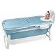 Faltbare Badewanne für Erwachsene XL, klappbare Badewanne 128 x 62 x 53 cm
