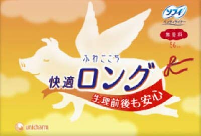 ユニ・チャーム ソフィ ふわごこち 快適ロング 無香料 56枚入×18点セット (4903111352500)