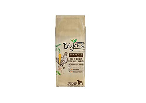 Purina Beyond Pienso Comida Natural para Perro Adulto, Sabor Pollo y Cebada Integral - 14 Kg