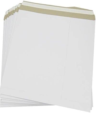 50 Strong 12" Record Vinyl LP White Cardboard Self Seal Mailers Envelopes - New