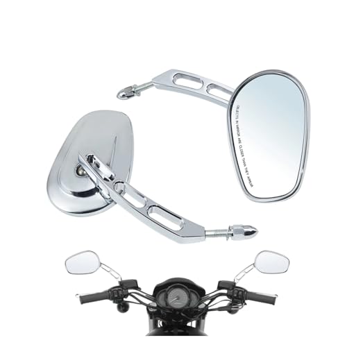 Espejos retrovisores 360 grados con ajuste rotatorio para manillar de moto de 8mm 3