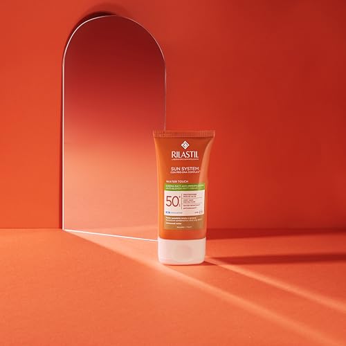 Rilastil Sun System Water Touch Matt Sonnenflüssigkeit für das Gesicht, gefärbt, seidiger und matter Effekt, LSF 50+, empfindliche Haut… – Ansicht 2