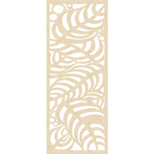 Image of Mills Decorative Pierced Fretwork Wood Wall Panels, 33 3 /8 inchW x 84 3 /8 inchH x 3 /8 inchT, Birch