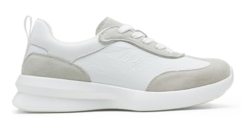 Image of Vepose Women's Retro Platform Sneakers Lightweight Lace Up Walking Shoes | Designer dressy chunky sneakers, memory foam cushioning, non slip sole, stylish woven or PU looks, work, travel, errands