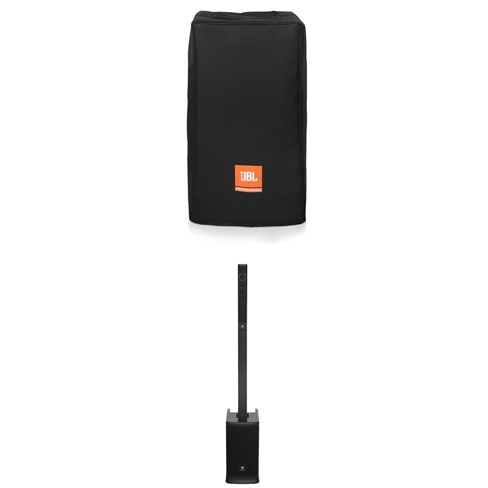 JBL EON ONE Mk2 All-in-One Rechargeable Column-Speaker Personal PA Bundle with EONONEMK2-CVR Nylon Padded Speaker Slipcover