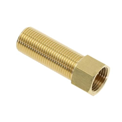 Conector de latón de 1/2" BSP para prolongación de tuberías y unión recta de 50mm 8