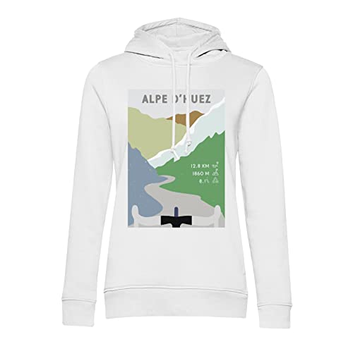 Sweat à capuche Alpe d'Huez cyclisme, le cadeau idéal pour amateur de vélo et montagne