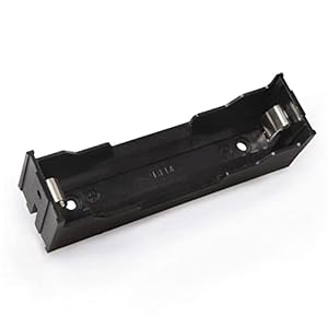 Argerrant 20 stks/set batterijhouder zwart plastic hoesje met 2 stks pin voor enkele 18650 3,7V oplaadbare lithium…