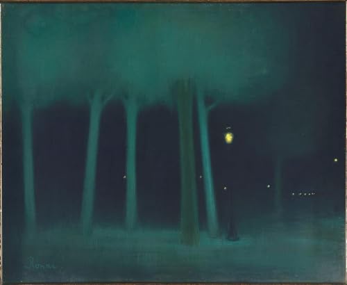 Image sur toile Se garer la nuit József Rippl Rónai 60x90cm - Habillez un grand mur vide facilement