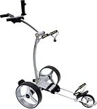 BeeGon Golf Elektro-Golftrolley GT-X300R Pro Silber - Fernbedienung, Motorbremse, 33Ah Blei-Akku inkl. Zubehör