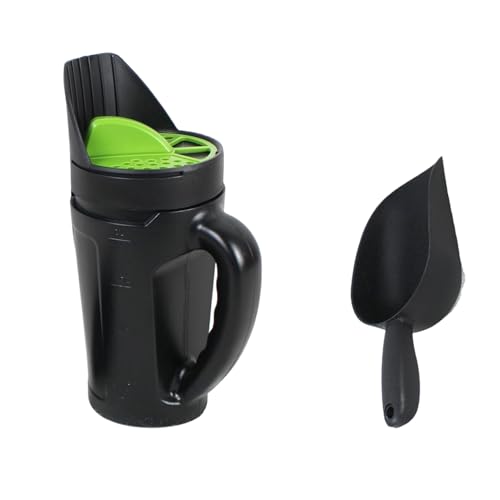 Guaber Spargitore Portatile Shaker Prati Spargitori da Giardino per Fertilizzanti E Materiali Invernali con Regolabili Strumento Efficiente