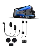 LEXIN B4FM Motorcycle Helmet Bluetooth Headset, Intercom Communication System, Bundle with Type-C Audio Set (40mm)