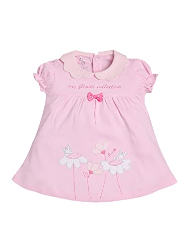 Image of Baby GO Cotton Baby Girls Frock Dress with Bow | Full Sleeve Casual Dress | Checked Winter Wear Princess Skirt Outfit for New Born Baby Girls