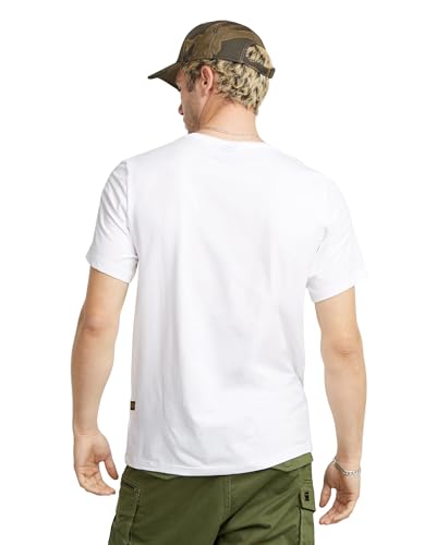 G-STAR Slim Base T-Shirt, Maglietta A Manica Corta Uomo, Bianco (White D19070-C723-110), Xl - 2