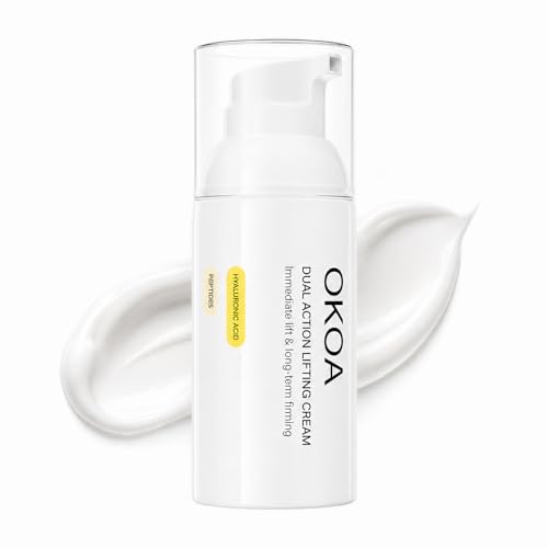 OKOA Cream Instant Lifting Cream Dual Action Lifting Cream for Reduce Fine Lines & Wrinkles Hydrating Soothing Moisturizer for Hydrating Daily Skin Care 30ML