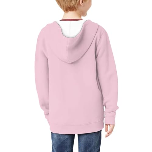 Xoenoiee Kids Full Zip Hoodie Sweatshirt Jacket Long Sleeve Casual Coat Top for Boys Girls4