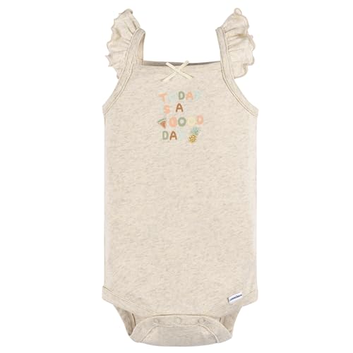 Image of Gerber Baby Girls Multi-Pack Sleeveless Onesies Bodysuit
