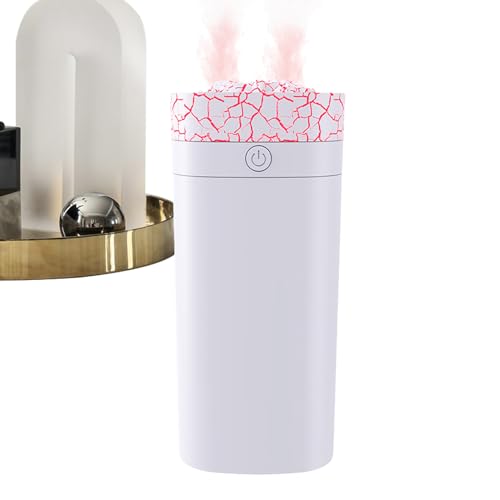 Xijobido Humidificador Refrescante para Dormitorio - Difusor de Aceites Esenciales con LED de Siete Colores - Ambientador Portátil de Nebulización Recargable y Silencioso para Bebés, Niños, Mascotas,