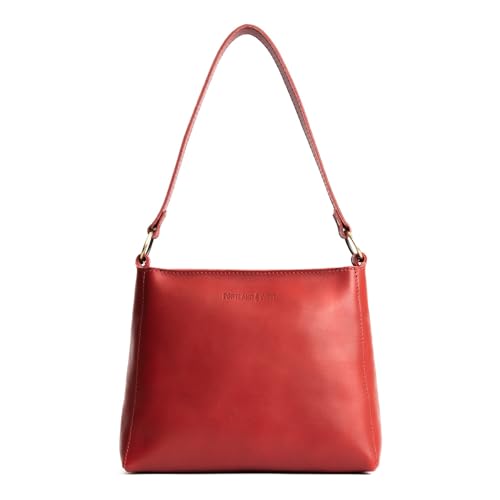 Image of Portland Leather Goods Triangle Shoulder Bag for Women - Handmade from the Finest Full-Grain Hides | Handmade