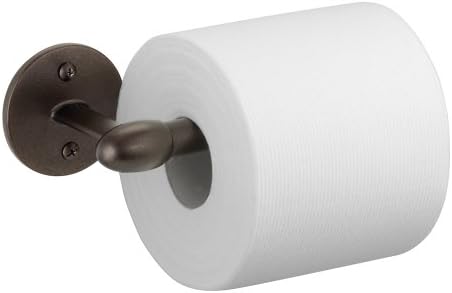 iDesign Orbinni Steel Wall Mount Toilet Paper Dispenser - 7" x 2.5" x 3.5", Bronze