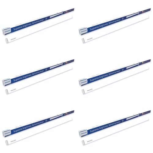 Image of Philips Slimline Advance Plus 60W LED Batten | High Brightness & Energy Efficient | Sleek Indoor LED Tube Light for Home, Office & Commercial Use | Cool Day Light, Pack of 6