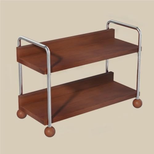 2-Tier Space-Saving Countertop Spice Rack – Metal & Wood