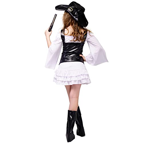 Disfraz completo de niña pirata para cosplay miniatura 3